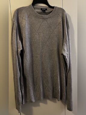 Men's Gray Crewneck Sweater (Size XXL)